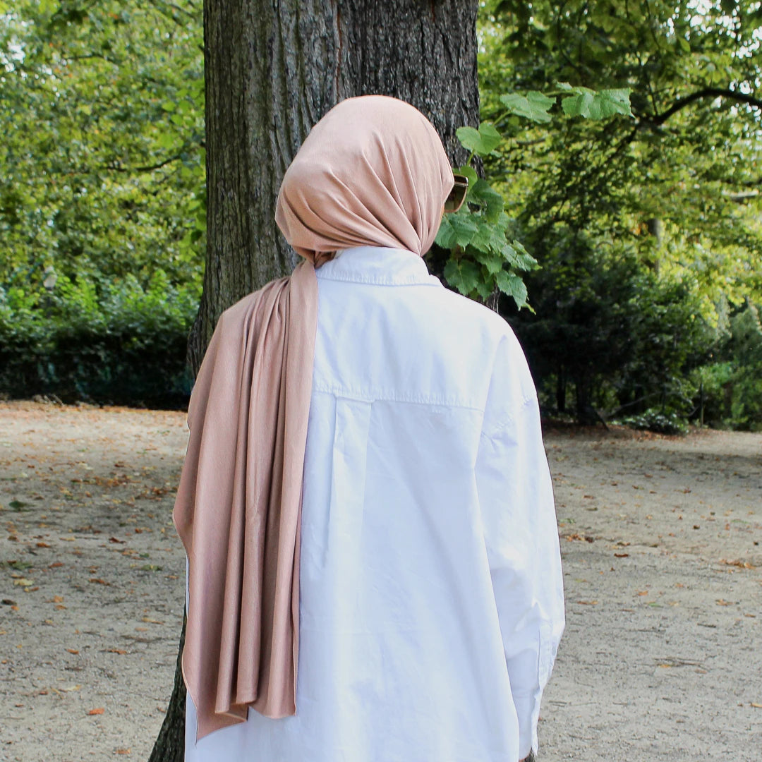 HIJAB JERSEY BRUN ALEZAN