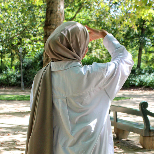 HIJAB JAZZ COTON DOUX SABLE GRIS