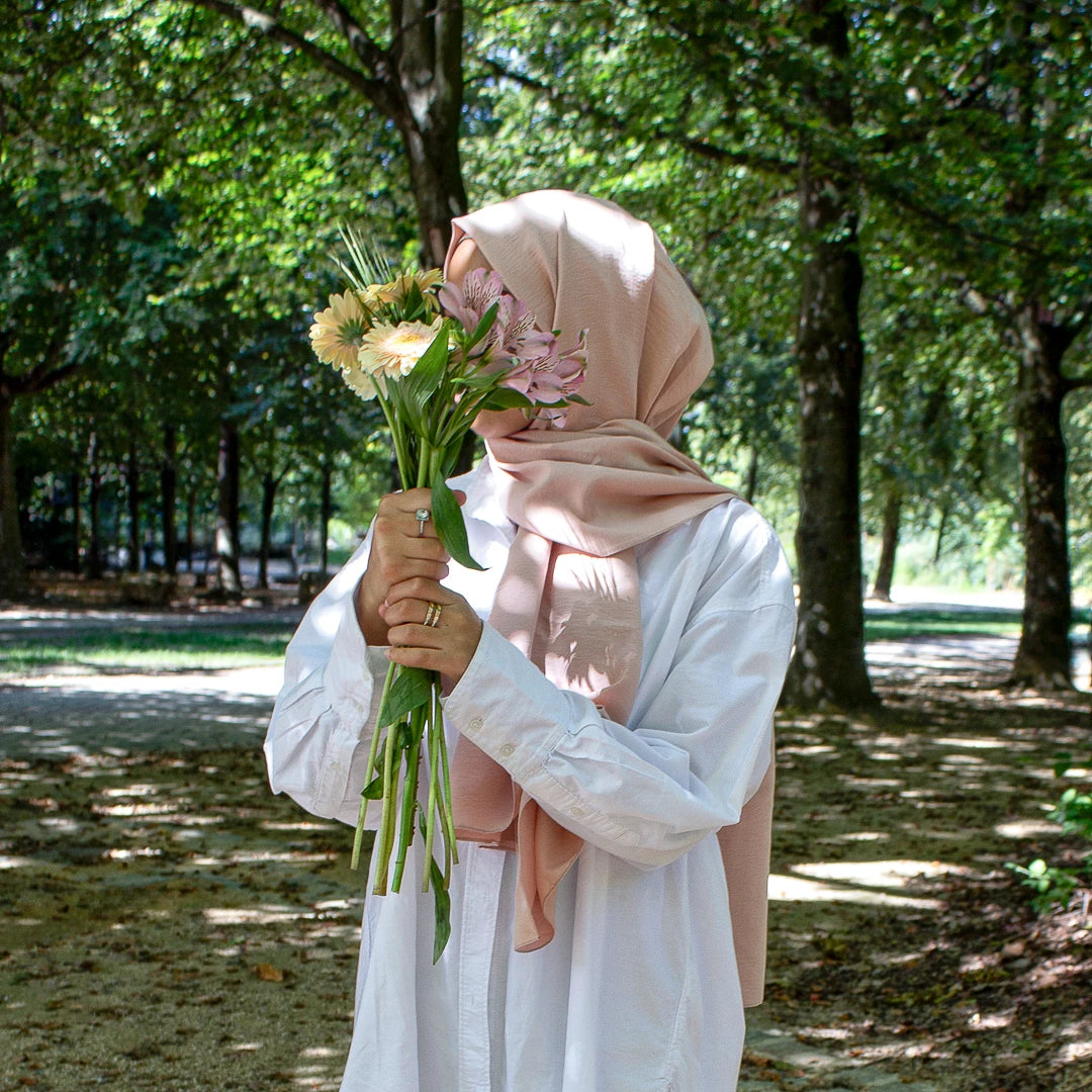 HIJAB JAZZ COTON DOUX ROSE POUDRÉ