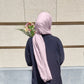 HIJAB EFFET FROISSÉ ROSE POUDRÉ